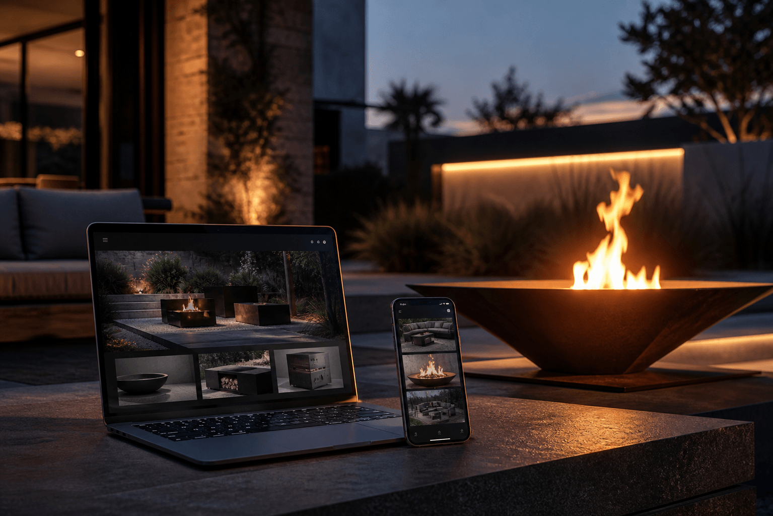 Outdoor commerce website interface